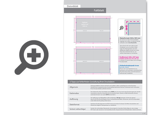 Product Bild faltblatt__gefalzt_auf_din_a4__4-seiter__beidseitig_bedruckt_(4_4_farbig_+_1_sonderfarbe_hks)
